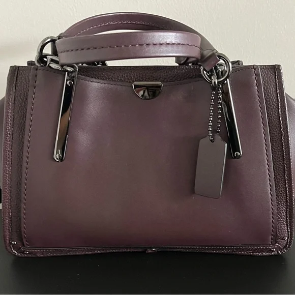 Coach Dreamer Dark Purple Satchel - Picture 6 of 11